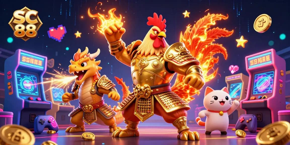 Experience thrilling gameplay at SC 88 with live action illustrations featuring dynamic characters.