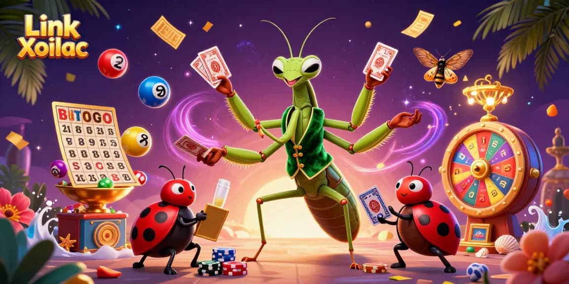 Watch dynamic action as Link Xoilac reveals vibrant lottery elements and character interactions.