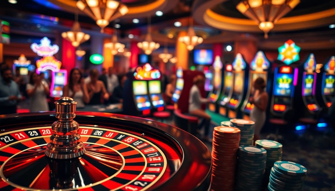 Experience the thrill of casino gaming at https://tapdoankjc.com/ with vibrant poker chips and roulette.