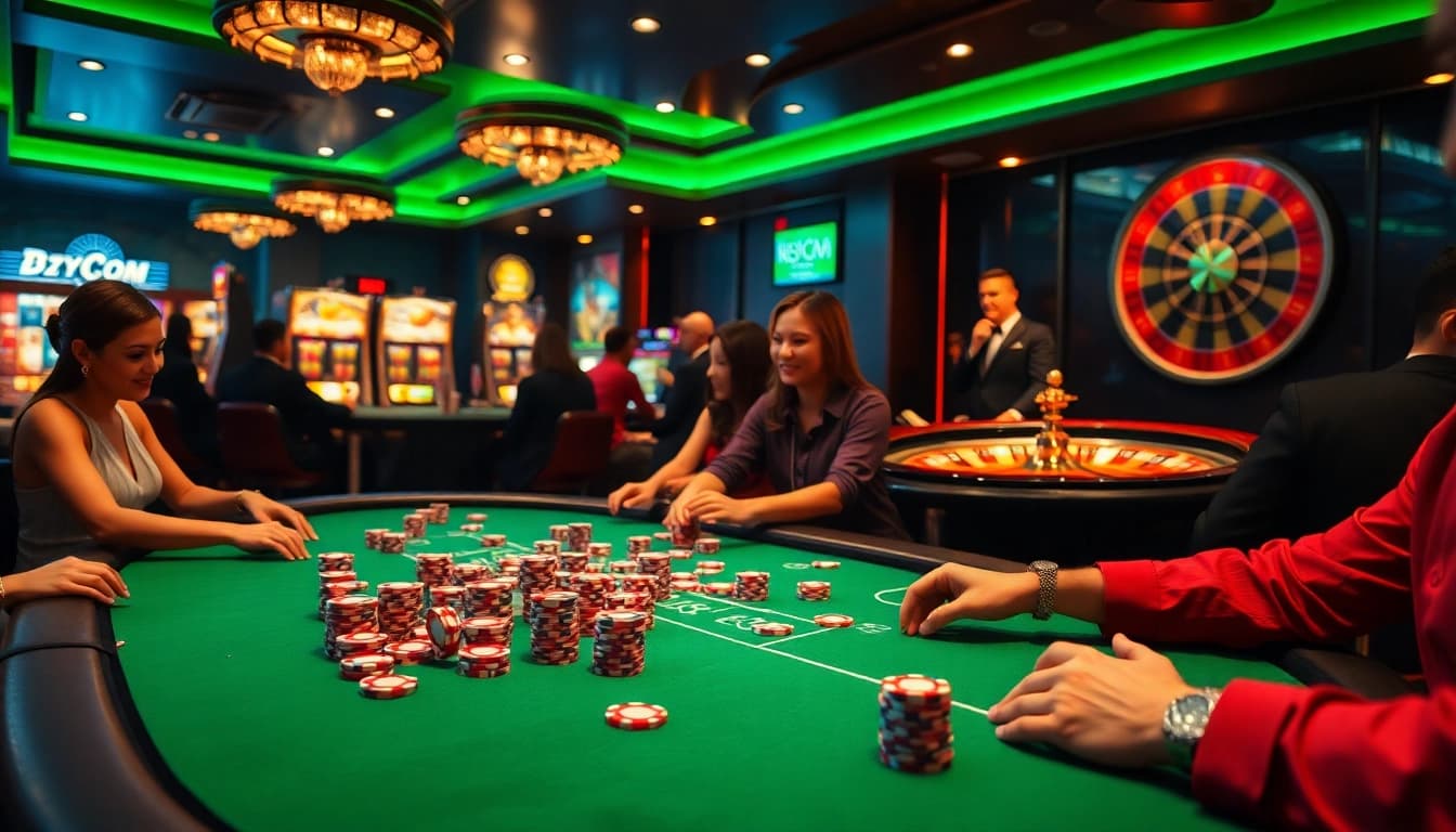 Experience the thrill of the game at P3 Com with vibrant casino visuals that capture excitement and luxury.