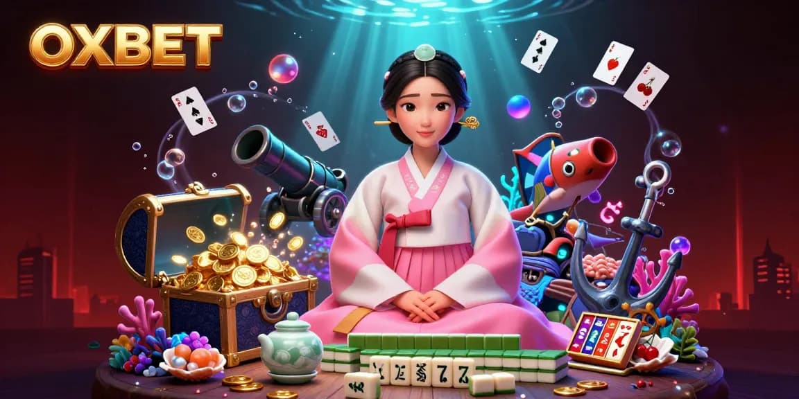 Engage with OXBET in a vibrant, action-packed casino scene filled with slot game excitement.