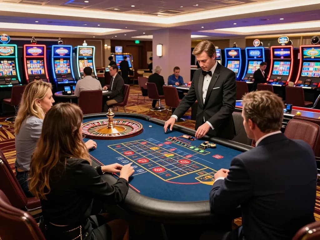 Play at qq88bet roulette table with dynamic bets and luxurious casino ambiance
