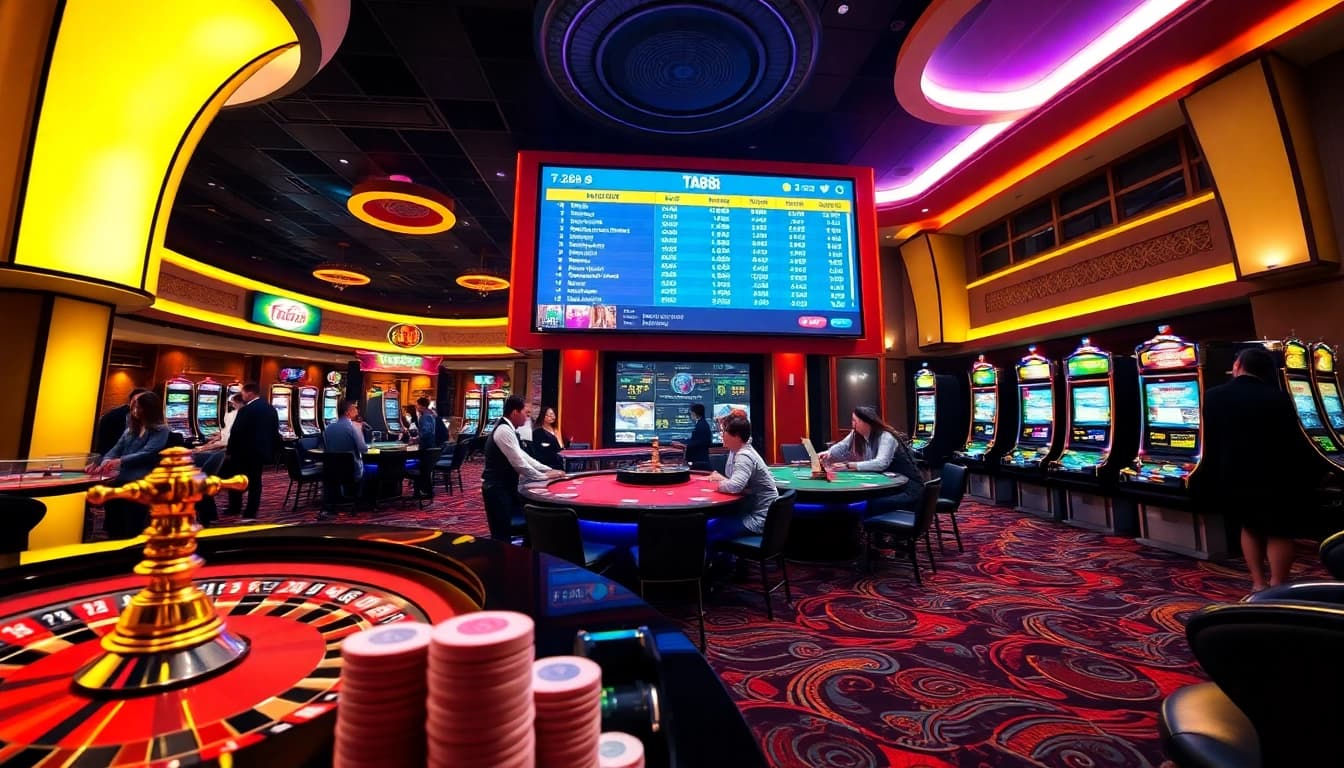 Experience the excitement of online gambling at https://ta88.it.com/ with a vibrant casino scene.