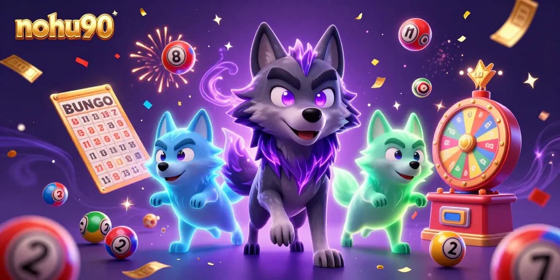 Engage with nohu90's thrilling online gaming experience surrounded by vibrant bonus elements.