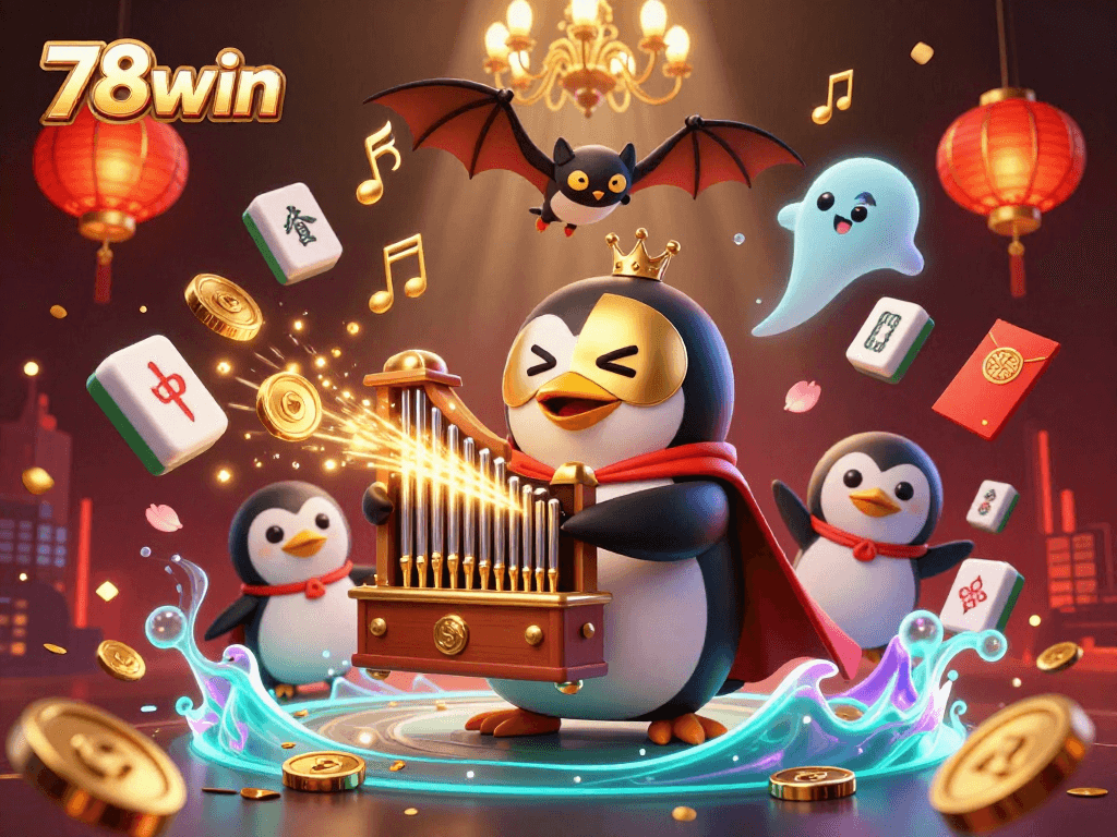Experience the vibrant world of 78win with an enchanting casino scene showcasing captivating characters and gameplay elements.