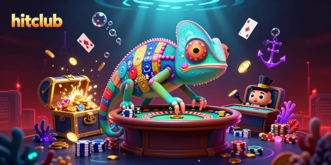 Play exciting games at hitclub with vibrant chameleon and underwater treasures!