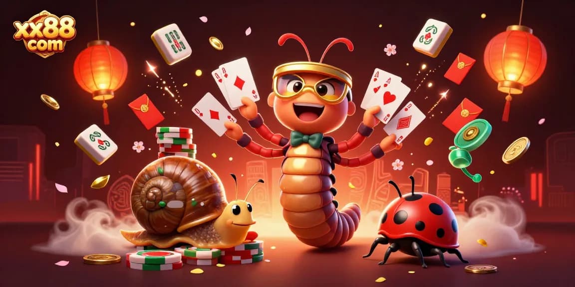 Experience excitement at xx88 com with a colorful casino scene featuring 3D characters and dynamic game elements.