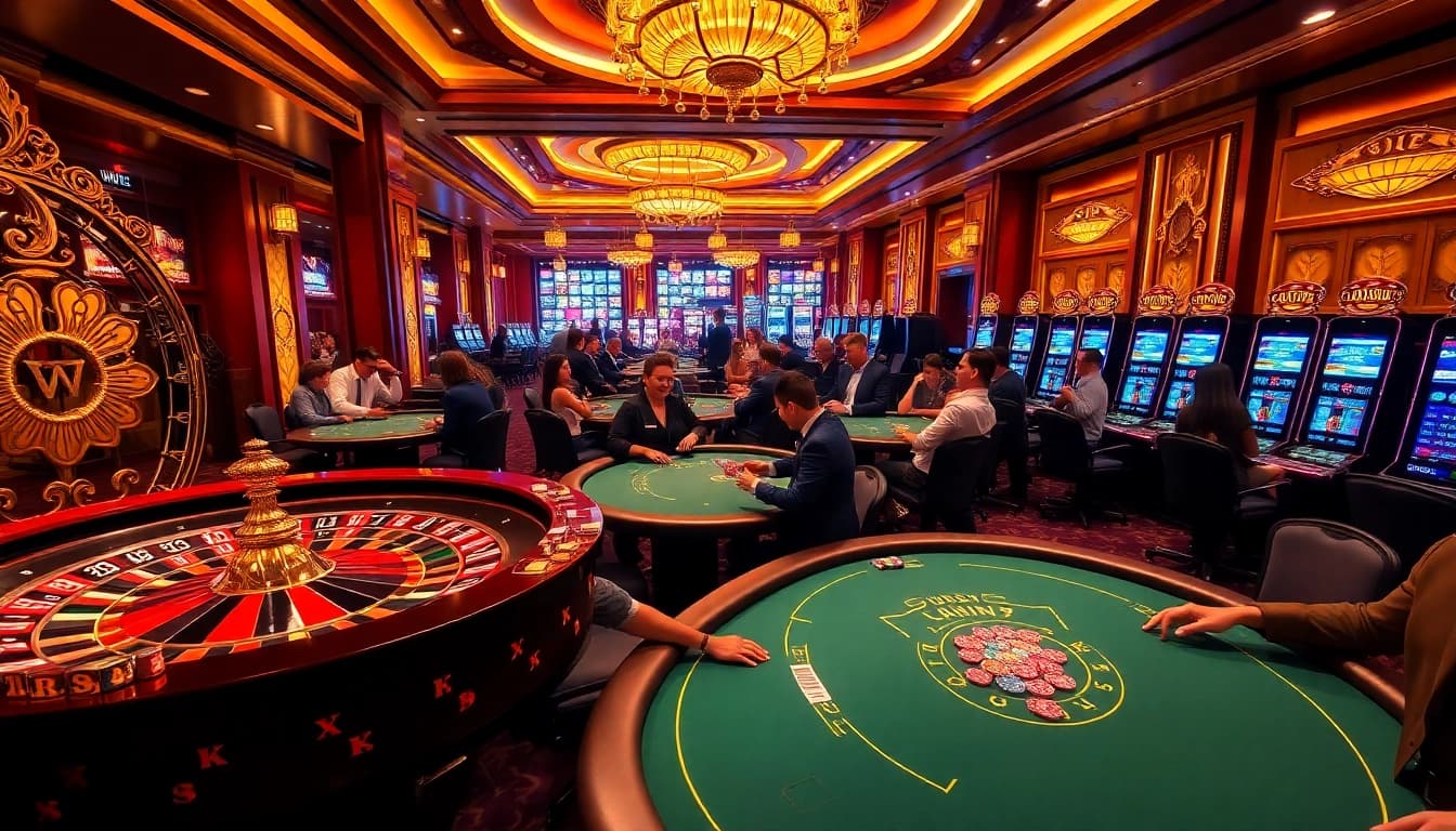 Experience thrilling moments at https://bem88.io/ with vibrant casino games and players in action.