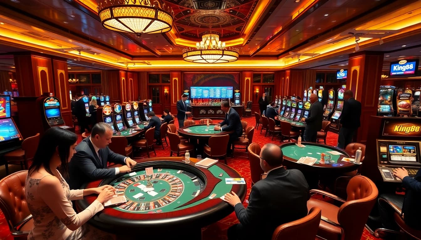 Experience the excitement of gaming at https://king88hz.vip/ with vibrant casino tables and professional dealers.
