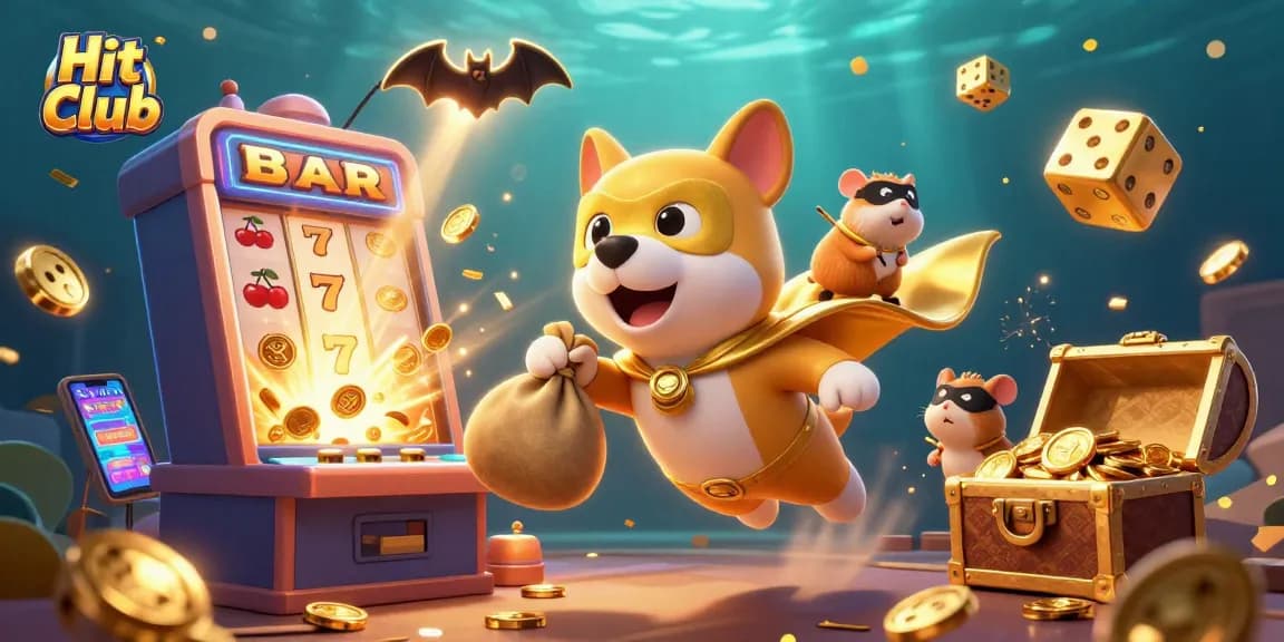 Hit Club: Engage in thrilling casino adventures with our playful characters and dazzling game elements.