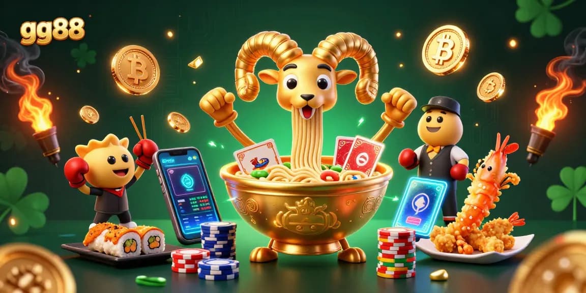 Engage in thrilling victories at gg88 with vibrant characters and casino action in a dynamic 3D scene.