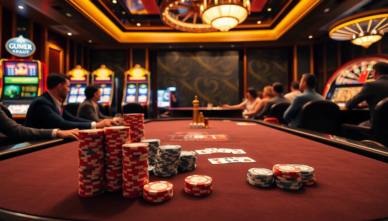 Experience the excitement of gambling at https://tt88.to/ with vibrant poker chips and casino games.