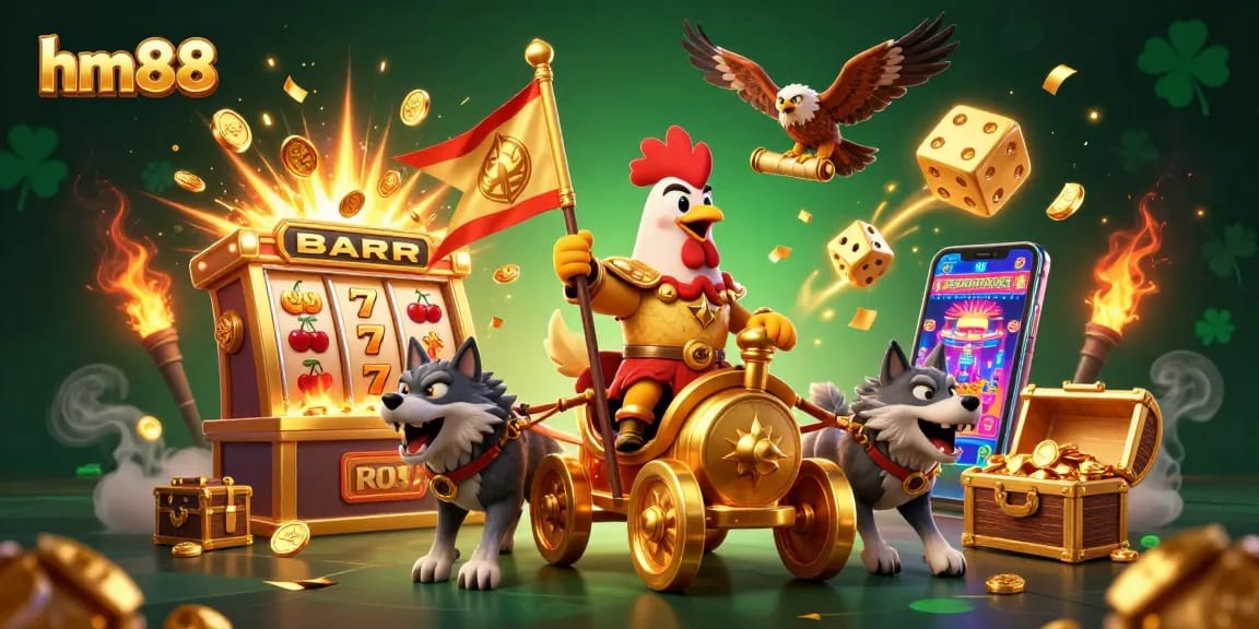 Experience the thrilling gameplay of hm88 with a vibrant jackpot explosion and exciting game elements.