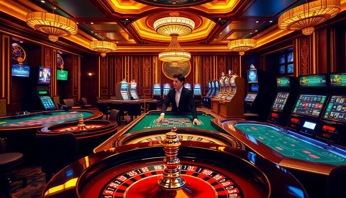 Experience gaming excitement at Nhà cái GG88 with vibrant casino tables and engaging slots.