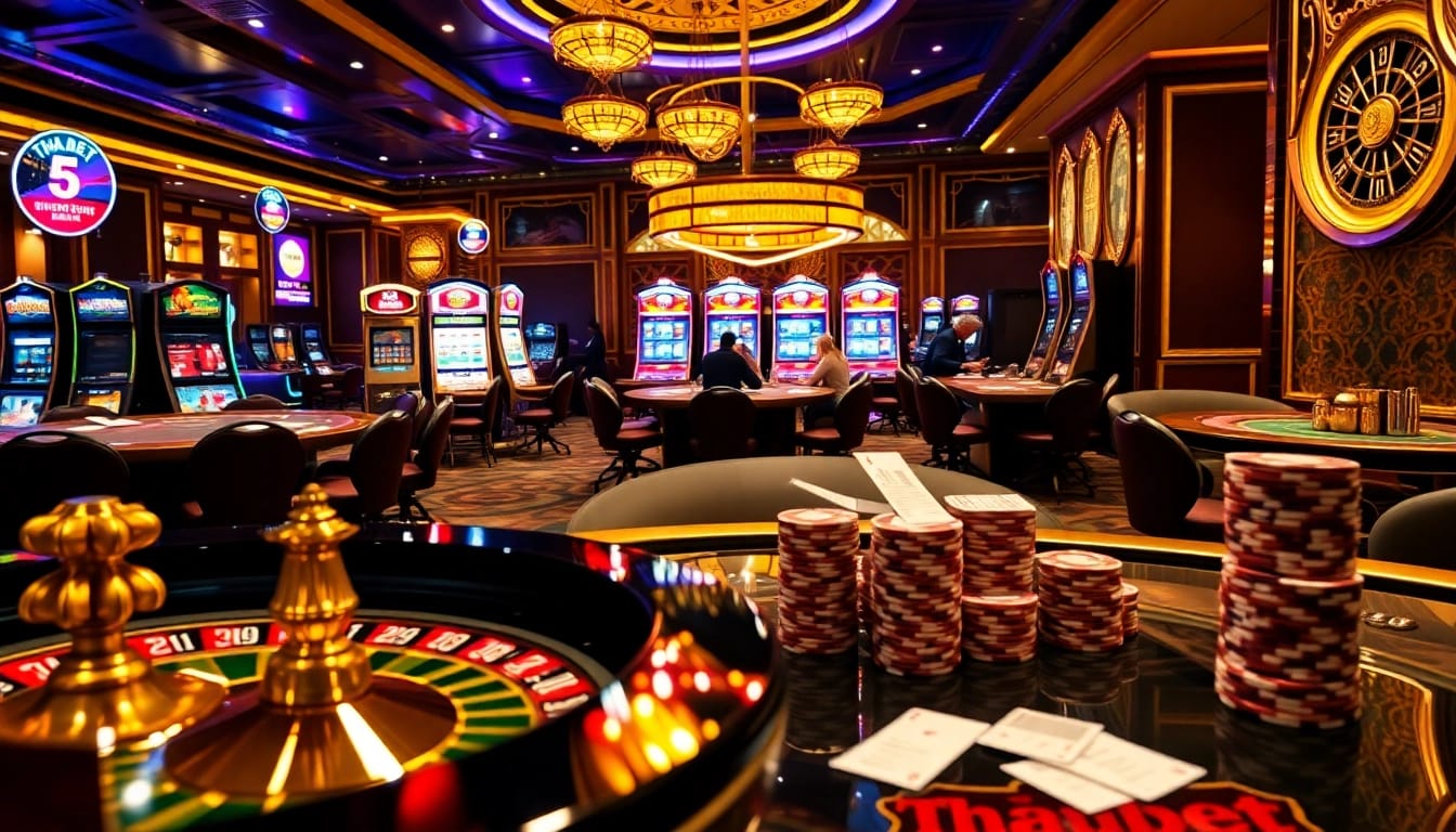 Experience the thrill of winning at THABET newba5, with vibrant casino tables and exciting games.