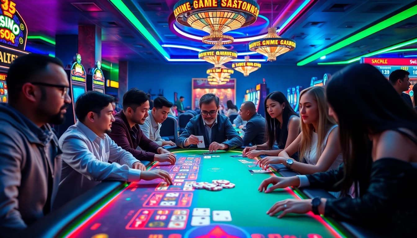 Engaging online casino experience at https://nk88.gg/ featuring vibrant games and diverse players.