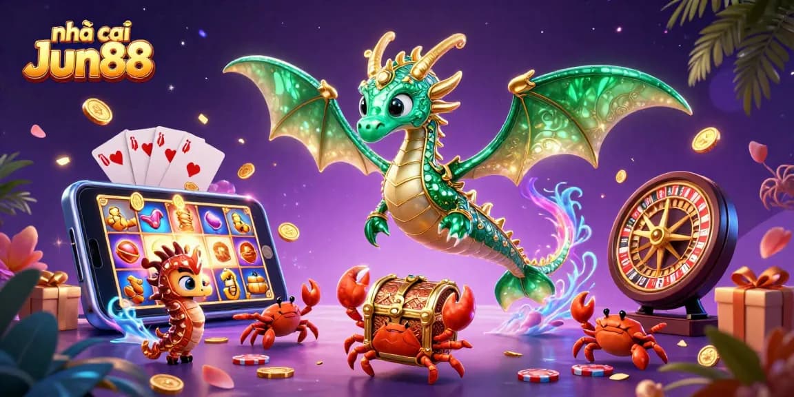 Join the excitement at nhà cái Jun88 with games featuring emerald sea dragons and joyous winnings.