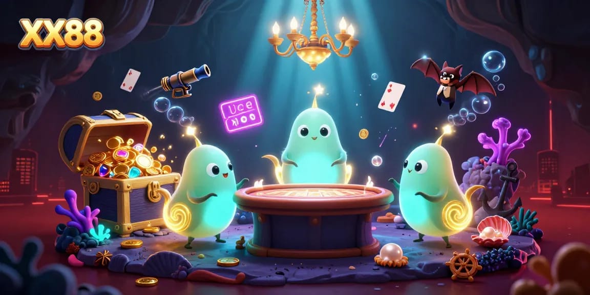 Experience thrilling games at XX88 casino with glowworms lighting up the fun!