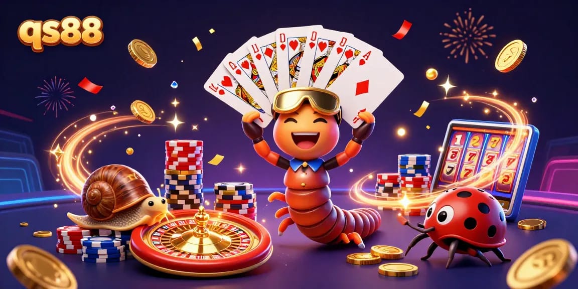 Engage with qs88’s exciting gameplay featuring captivating characters and thrilling casino elements.