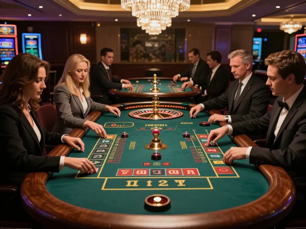 Experience the thrill of betting at the 11win roulette table in a luxurious casino.