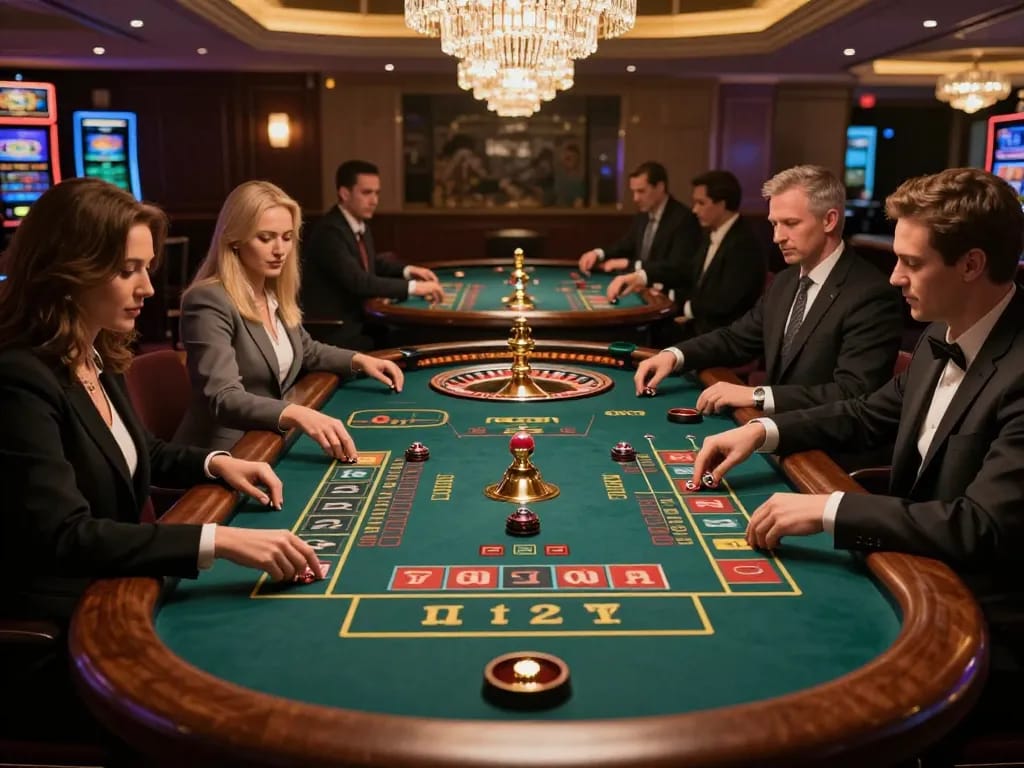 Experience the thrill of betting at the 11win roulette table in a luxurious casino.