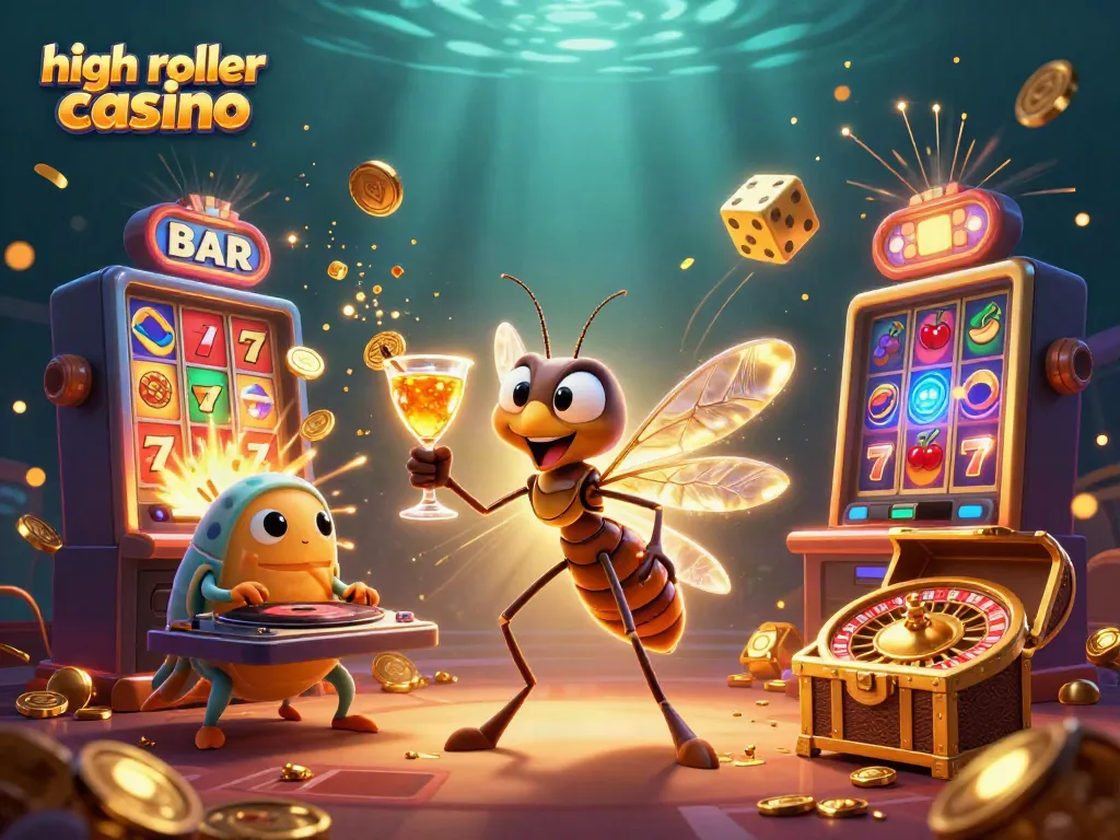 Experience the excitement of a high roller casino with vibrant characters and dynamic gaming elements