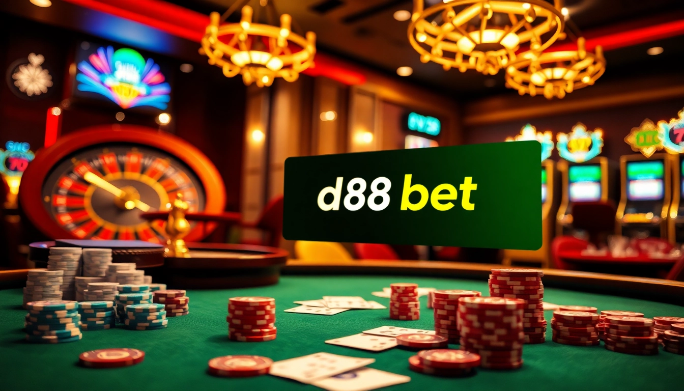Experience high-stakes action at the da88 bet casino with thrilling gaming tables and slots.