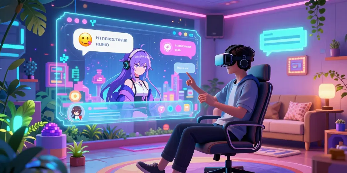 Engaging user experience in hentai AI chat with vibrant digital interface and anime character interactions.