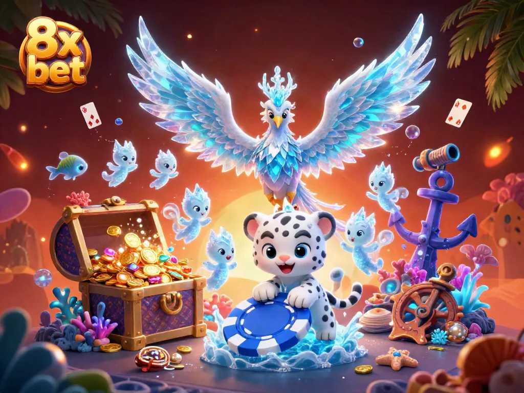 Experience the thrilling ice-themed gaming adventure with 8x bet's colorful and dynamic characters.