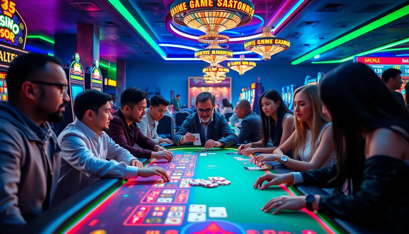 Engaging online casino experience at https://nk88.gg/ featuring vibrant games and diverse players.