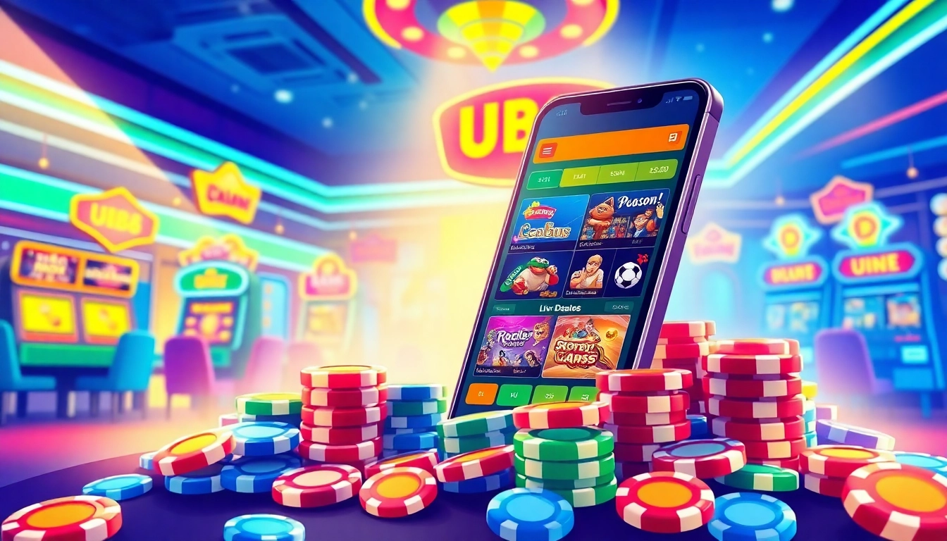 Explore the latest features of https://du88.cx/ with a vibrant illustration of online gambling excitement.