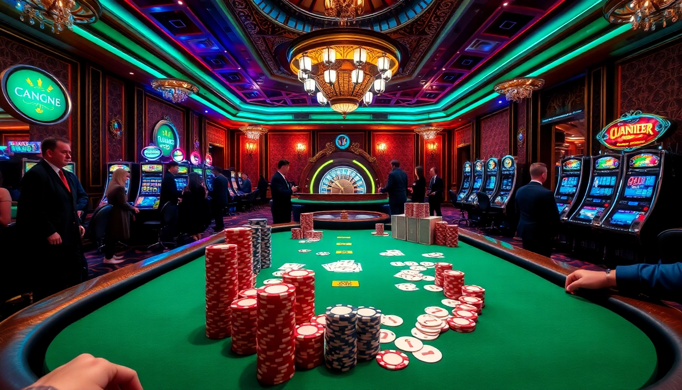 Experience thrilling casino action with https://keobongda2.vip/ at a poker table filled with chips.