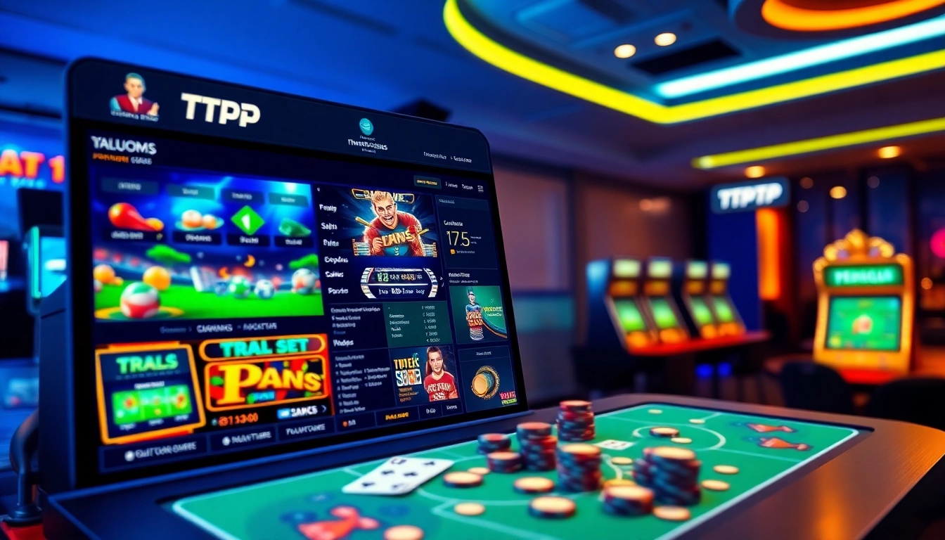 TTPTP online betting platform interface showcasing vibrant games and secure user experience.