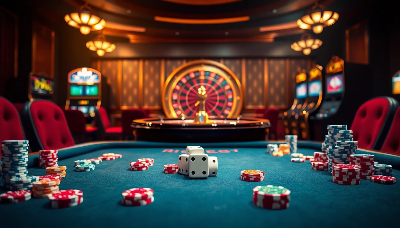 Experience the excitement of winning at PHTAYA, featuring vibrant casino tables and engaging gambling activities.