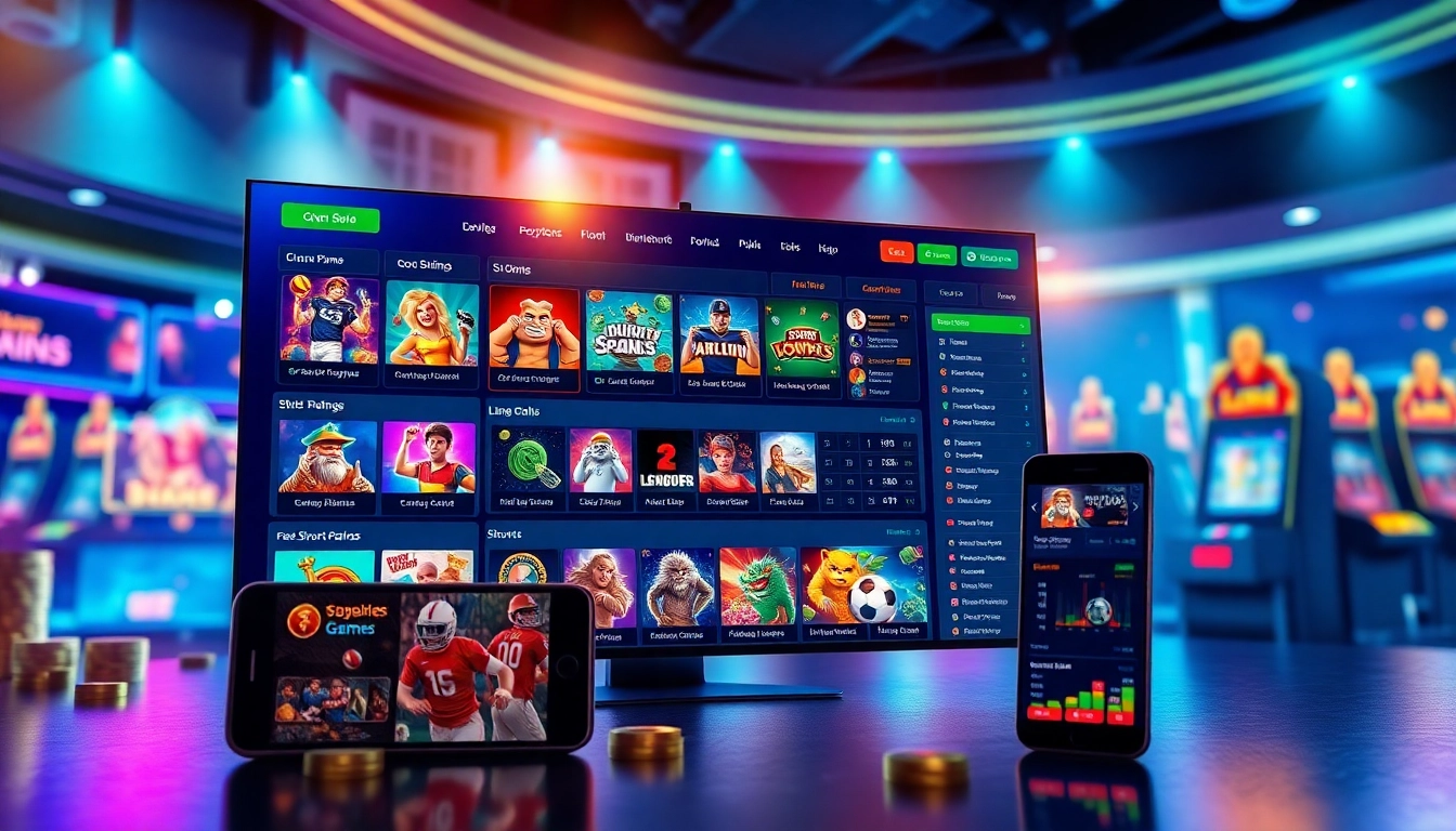 Exciting online betting platform interface on 55VV, showcasing casino games and live sports betting opportunities.