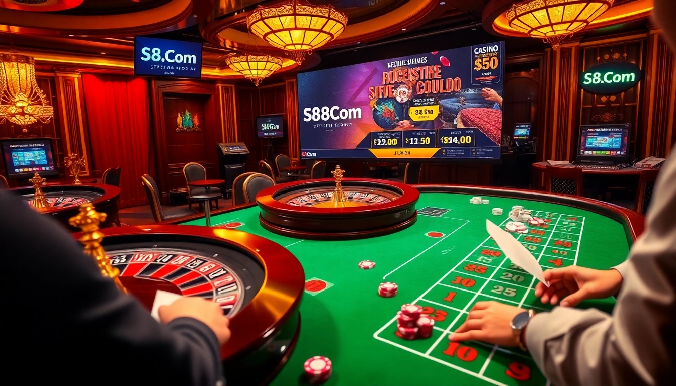 Experience thrilling gameplay at S8.Com with dynamic casino tables and immersive gambling action.