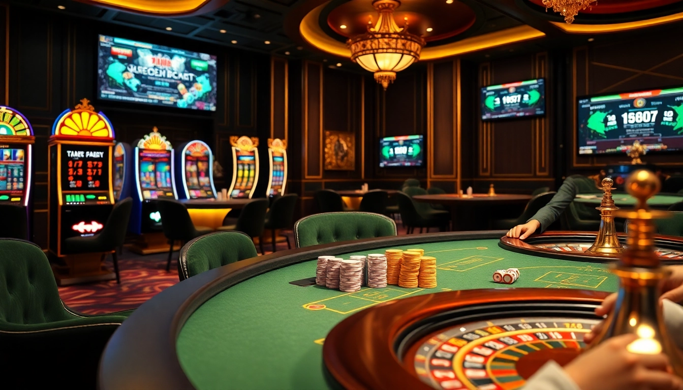 Excitement at a casino table showcasing gameplay strategies at https://lodetructuyen.us/ with vibrant poker chips and roulette.
