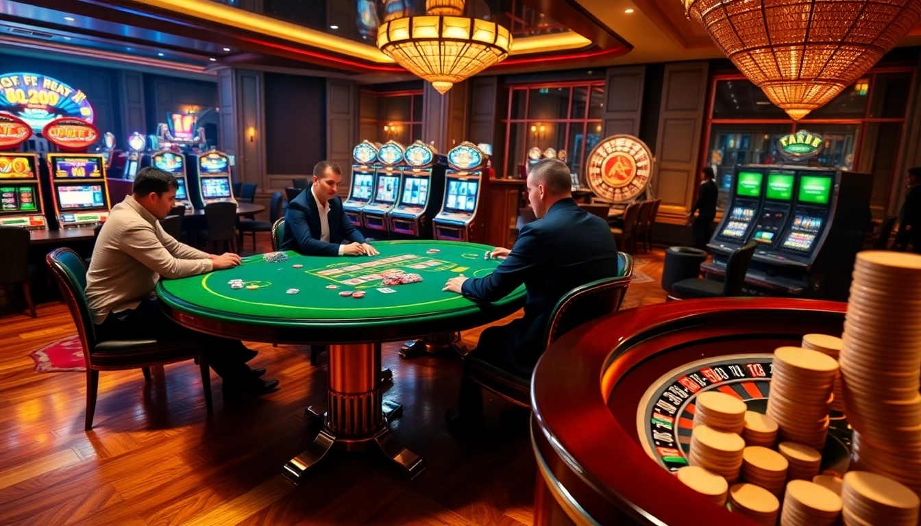 ZX88's vibrant casino scene showcasing intense poker gameplay and luxurious atmosphere.