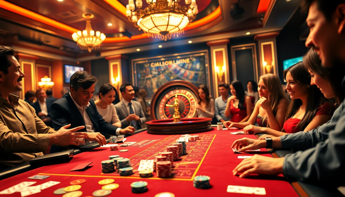 Engaged players at a lively casino table showcasing https://oxbet12.com/ gambling excitement and strategy.