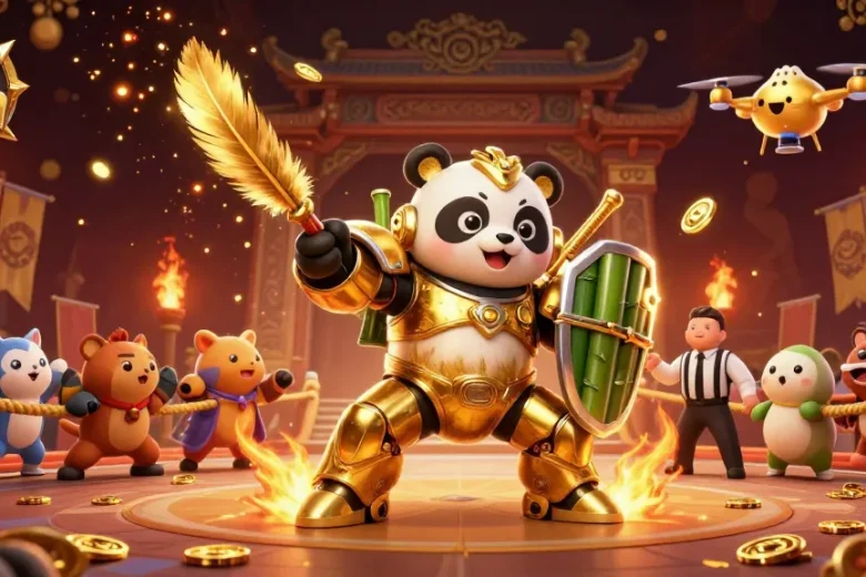 ku win offers thrilling fish shooting action with golden panda in a lively arena.